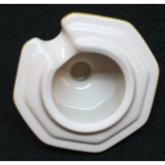 Mikasa Avante Ivory Fe 900 Sugar Bowl w Lid & Creamer Tan Octagon VTG 80s EUC - Picture 7 of 12